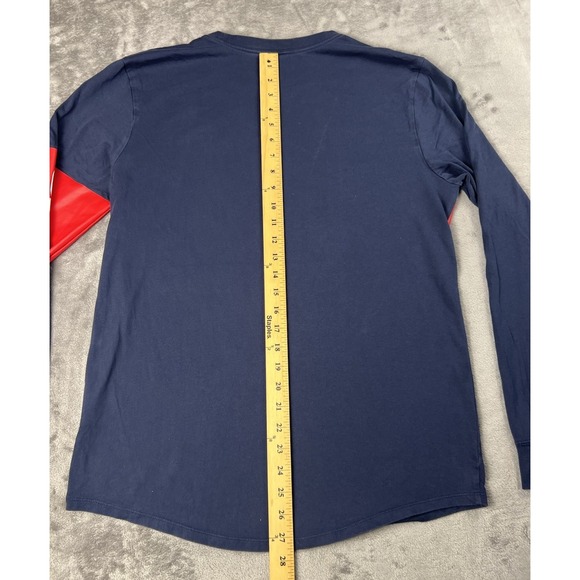 Air Jordan Shirt Men's Large Navy Graphic Logo 1992 Long Sleeve Pullover - Picture 6 of 9